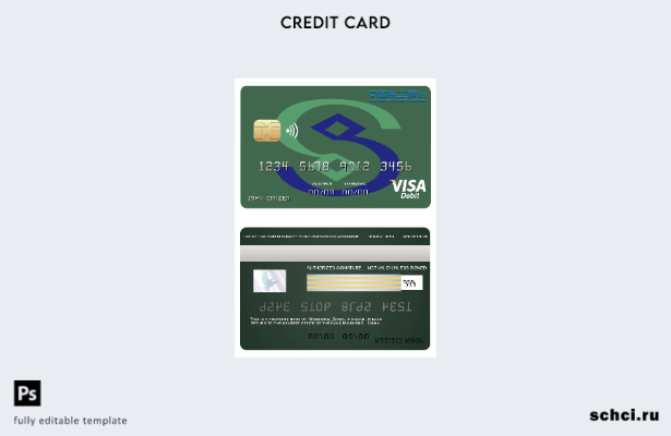 цифровая загрузка шаблона карты Visa банка Minsheng в Китае